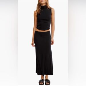 Free People Matching Set - Good Feels Top and Maxi Skirt XL